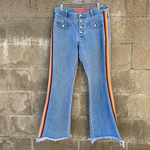 Vintage Rainbow Stripe Jeans